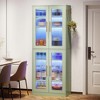 MAYEERTY 67-inch Bookcase 8-Tier Bookshelf with Acrylic Doors and LED Light - 2 of 4