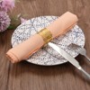 Unique Bargains Alloy Decorative Reusable Wear-Resistant Hollow Napkin Rings 8 Pcs - 4 of 4