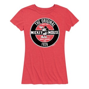 Women's - Disney - Mickey Mouse Original Badge Short Sleeve Graphic T-Shirt - 1 of 4
