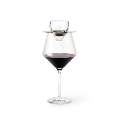 Rabbit Glass and Stainless Steel Wine Aerator with Stand