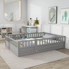 JUJABU Full Size Integral Construction Children's  Floor Bed with Super High Security Barrier and Door - 3 of 4