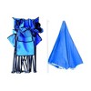 Swtroom Foldable Camping Chair Outdoor Portable Picnic Double Chair with Umbrella Folding Beach Chair Backpacking Blue - 2 of 4