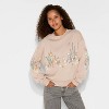 Women's Bambi Fleece Graphic Pullover Sweatshirt - Light Brown - 2 of 3