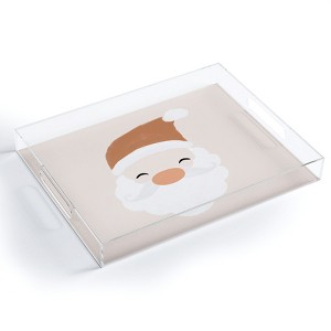 Orara Studio Santa Claus Painting Acrylic Tray - Deny Designs - 1 of 4