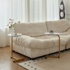 Lirago 2-Piece White C-Shaped Side Tables-Compact Metal End Tables for Sofa & Bed 17.72"W * 11.8"L * 23.62"H - 4 of 4