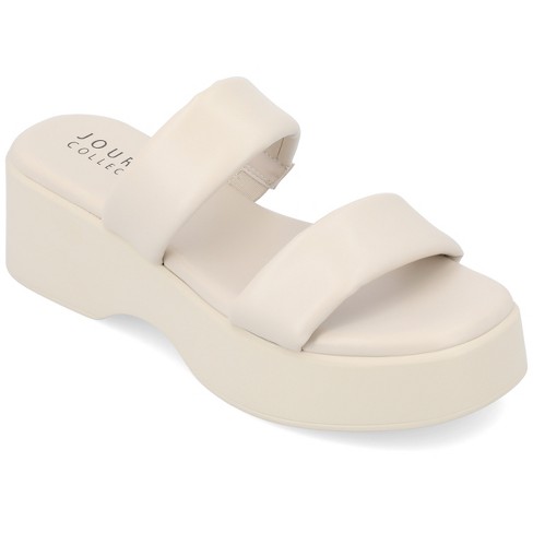 Target white platform store sandals