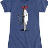 Girls' - Dr. Seuss - Cat in the Hat Costume Fitted Short Sleeve Graphic T-Shirt - 2 of 4