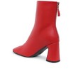 Neapolitan Faux Leather Square Toe Ankle Boots Women - 2 of 4