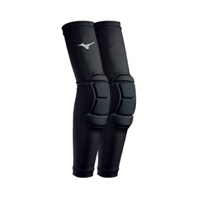 Mizuno Padded Elbow Sleeves - Black L/XL: Polyester Pull-On Volleyball Pads - 1 of 2