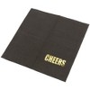 Blue Panda 50 Pack Gold Foil Cheers Disposable Paper Napkin Black 5" Baby Bridal Shower Party Supplies - 4 of 4