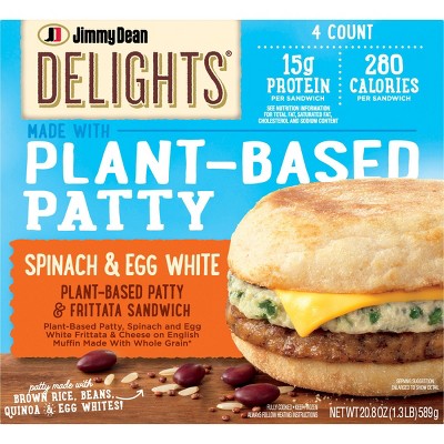 Jimmy Dean Delights Frozen Plant Based Sausage Patty - 4ct