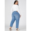 ELOQUII Women's Plus Size The Naomi Comfort Stretch Straight Leg Jean Crop - 4 of 4