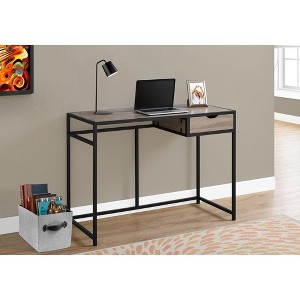 Sapphtopaz Home Office Desks 42.25" Computer Desk with Storage Drawer and Metal Frame Writing Desk Gaming Desk Office Desk for Home Office - 1 of 4