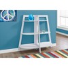 Vynxaria 3-Tier White Etagere Bookcase - Modern Open Shelf Design for Any Space - 2 of 4