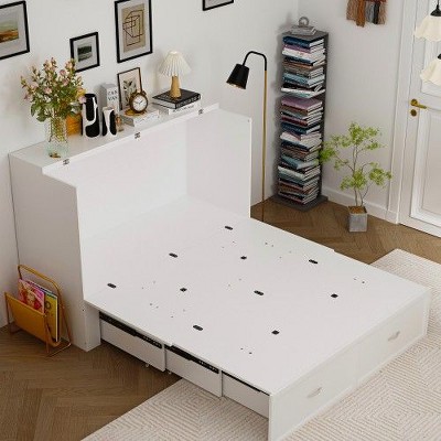 FUFU&GAGA  Bed Cabinet Dresser Bed Drawer Convert into Cube Cabinet