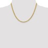 Black Bow Jewelry 3.75mm 14K Yellow Gold Solid Lightweight Flat Curb Chain Necklace - 2 of 4