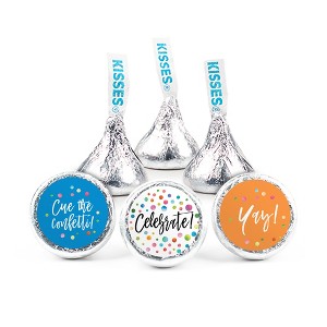 85 pcs Celebrate Candy Milk Chocolate Kisses - No Assembly Required - Graduation, Anniversary, Birthday, Shower - 1 of 4