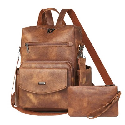 Generic Women's Leather Backpack Purse Fashion Travel Backpack Designer Convertible Shoulder Bag Work Handbag