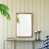 GlasFlength Decorative Wall Mirrors 24"x36" Rectangle Wood Mirror, Farmhouse Wall Decor for Living Room Bedroom Entryway, Brown, 23.6"*2"*35.4" - 2 of 4