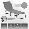 CAVINAS 2PC Reclining Beach Chair with Mesh Fabric & Headrest Pillows,4-Position Portable Lounge Chair for Outdoor,Lawn,Backyard - 3 of 4
