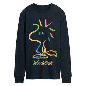 Men's - Peanuts - Woodstock Colors Long Sleeve Graphic T-Shirt - 1 of 4