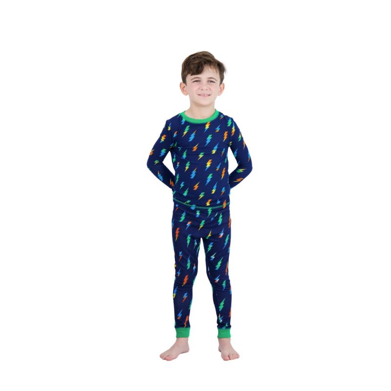Sleep On It Boys 2-Piece Super Soft Jersey Long Sleeve Snug-Fit Pajama Set, 3 of 6