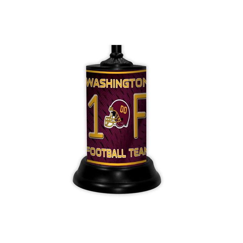 NFL 18-inch Desk/Table Lamp with Shade, #1 Fan with Team Logo, Washington Commanders, 2 of 4