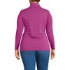 Lands' End Women's Lightweight Jersey Skimming Long Sleeve Turtleneck - 2 of 3