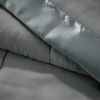 Sapphtopaz Lightweight Down Alternative Blanket with Satin Trim, 90"W x 90"L Microfiber Throw Blanket for Bed, Full/Queen Size Blanket - 2 of 4