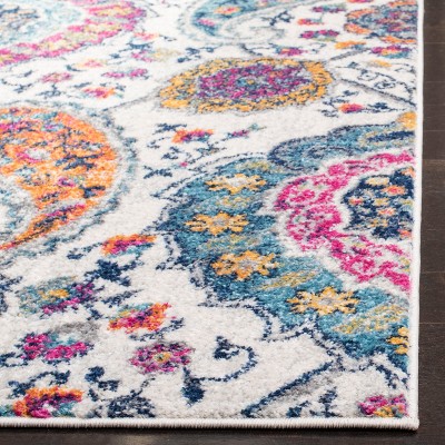 Boho Chic Glam Paisley 2'3" x 4' Multicolor Synthetic Area Rug