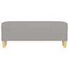vidaXL Bench Light Gray 39.4 in.x13.8 in.x16.1 in. Fabric - 3 of 4