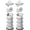 Tissue Paper Roll Stand, Bathroom Toilet Paper Storage Holder, Floor Standing Toilet Paper Dispenser - 2 of 4