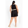 Women's Plus Size Kara Short - black | CITY CHIC - image 3 of 4