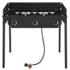 Winado 3 Burner High Pressure Propane Outdoor Stove with Windscreen - 2 of 4