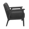 CAVINAS Polyester Accent Chair with High Back and Rubberwood Legs,Modern Upholstered Living Room Chairs,Reading Chairs for Living Room - 4 of 4