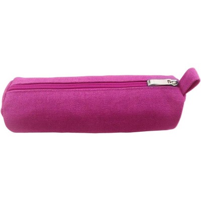 Fmeida Heavy Canvas Stationery Stylish Simple Pencil Bag and Durable Compact Zipper Pencil Case Pouch 1 Pack Gray