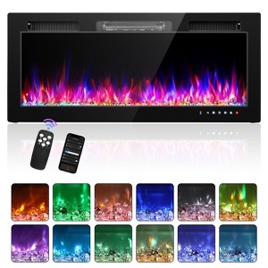 Karl Home 1500-Watt 42-inch Electric Fireplace Insert / Wall-Mounted Electric Fireplace with WIFI Function - 1 of 4
