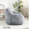 Airsurfer Bean Bag Chair with Armrests, Stuffed with High-Density Foam, Comfy Lazy Sofa for Adults in Living Room - 3 of 4