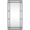 vidaXL Black Wall Mounted Mirror - 15.7"x31.5" - Rectangular Shape with Powder-Coated Iron Frame for Living Room, Bedroom, Bathroom, Hallway - 3 of 4