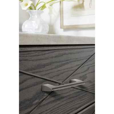 Graphite 3-Inch Modern Industrial Cabinet Pull with Mounting Hardware