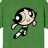 Powerpuff Girls Buttercup Is The Toughest One Crew Neck Short Sleeve Kelly Green Heather Men's T-shirt - 4 of 4