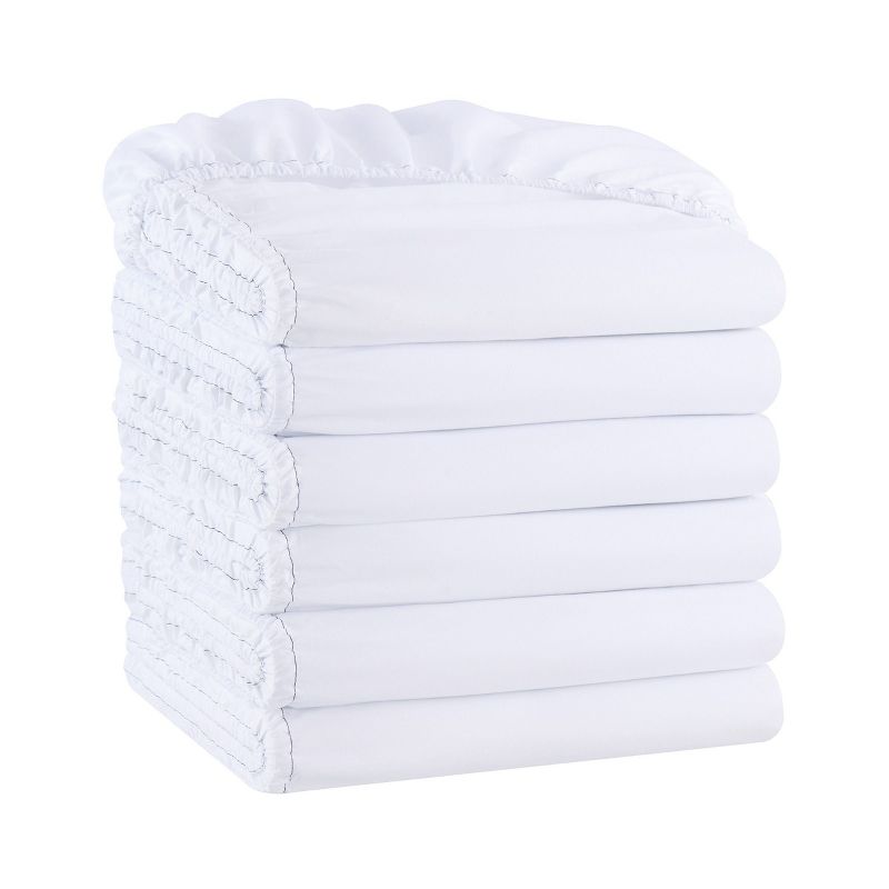 Host & Home Brushed Microfiber Fitted Sheets - Pack of 6, 1 of 10