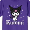 Kuromi Stars Men's Purple Crew Neck Short Sleeve T-shirt - 2 of 2