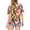HAPPY BAY Button Down Shirt Casual Beach Party Blouse Shirt Summer Short Sleeve Tropical Vacation Dress Hawaiian Shirts Colorful - 3 of 4