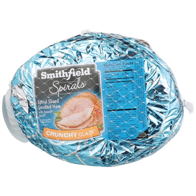 Smithfield Spiral Crunchy Glaze Half Ham - 6-10 lbs - price per lb, 4 of 8