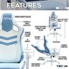 NicBex 300lbs Swivel Gaming Chair with Adjustable Height,Lumbar&Head Pillow,Wheels,Ergonomics Office Chairs Video Game Chaise for Office&Home - 3 of 4