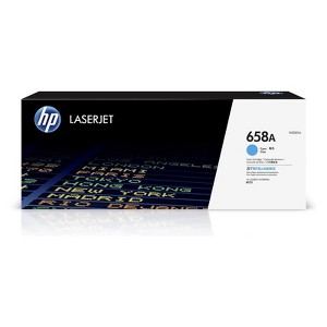 HP 658A W2001A Original Standard Yield Laser Toner Cartridge Cyan 1 Each - 1 of 4