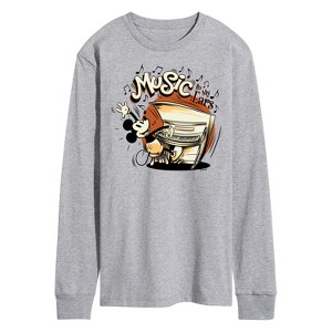 Men's - Disney - Music To My Ears Long Sleeve Graphic T-Shirt - 1 of 4