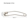 Unique Bargains Metal Blankets Crafts Brooch Making Home Sewing Curved Safety Pins 100 Pcs - 2 of 4