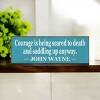 Slickblue Western Style Courage Quote Sign, 3.5x10 Rustic Pine Wall Décor, Multiple Colors - 2 of 3